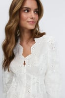 Gina Tricot Balloon sleeve blouse - Weiß