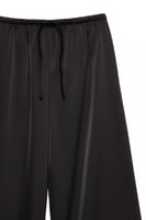 Elastic Waist Mid Rise Satin Pants