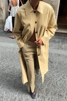 Sasha Sviridovskaya x NA-KD Oversized PU Coat, image 3 of 4