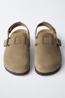 ZARA CLOG AUS VELOURSLEDER, image 6 of 6