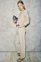 H&M Mom High Waist Ankle Jeans - Helles Greige, image 3 of 4