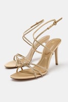 ABSATZSANDALETTE MIT GLITZERDETAILS