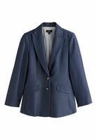 PETITE FIT - MILITARY SINGLE BREASTED - Blazer - denim