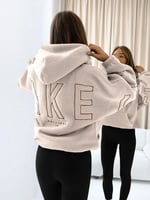 Blakely Borg Isabel Oversized Hoodie, Tan, image 1 of 4