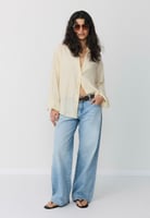 Stradivarius BASIC DOUBLE FABRIC SHIRT