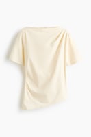 Asymmetrisches Shirt mit Drapierung