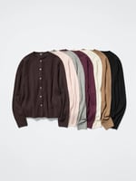 UNIQLO 100 % Kaschmir Strickjacke (Rundhals) für Damen, image 3 of 4