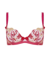 Agentprovocateur Zuri Plunge Underwired Bra in Pink, image 1 of 4