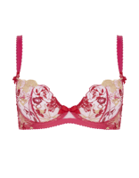 Agentprovocateur Zuri Plunge Underwired Bra in Pink, image 2 of 4