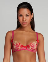 Agentprovocateur Zuri Plunge Underwired Bra in Pink, image 4 of 4