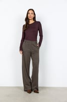 soyaconcept Palazzohose - Elegante Hose mit weitem Bein und Karomuster für Damen, image 3 of 4