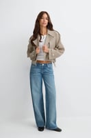 Gina Tricot Short belted trench coat, image 2 of 4