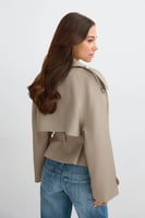 Gina Tricot Short belted trench coat, image 3 of 4