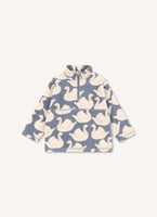 Fleece-Sweatshirt Tavi Schwäne aus recycelten Fasern | Lavendel