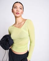 RELAXED CREWNECK CARDIGAN SIVIA CLAY GOTS