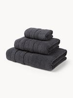 Westwing Handtuch-Set Luxe mit Streifenbordüre