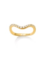 Ninety 9 DAINTY WAVE - Ring • Color: 18K Yellow Gold