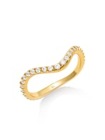 Ninety 9 DAINTY WAVE - Ring • Color: 18K Yellow Gold