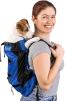Galatée Hundetragerucksack, Tragbarer Verstellbarer Hunderucksack, Belüfteter Haustiertragerucksack, Haustierrucksack Zum Wandern Im Freien Wandern Bergsteigen Reisen(S, Schwarz)