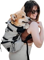 Galatée Hundetragerucksack, Tragbarer Verstellbarer Hunderucksack, Belüfteter Haustiertragerucksack, Haustierrucksack Zum Wandern Im Freien Wandern Bergsteigen Reisen(S, Schwarz)