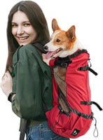 Galatée Hundetragerucksack, Tragbarer Verstellbarer Hunderucksack, Belüfteter Haustiertragerucksack, Haustierrucksack Zum Wandern Im Freien Wandern Bergsteigen Reisen(S, Schwarz)