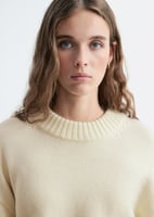 & Other Stories Wollpullover mit Oversized-Passform - Cremeweiß