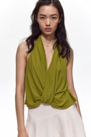 H&M Neckholder-Top mit Twistdetail