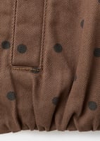 Bomberjacke aus Jeans mit Polka Dots