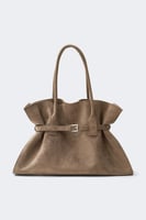Belted tote bag
