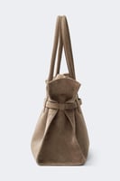 Belted tote bag