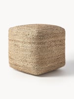 Westwing Handgefertigter Pouf Bono aus Jute