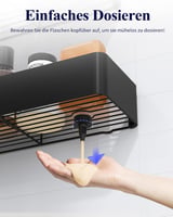 Kitsure Duschablage ohne Bohren, Badezimmer organizer, Large, Schwarz | 2-Pack Duschablagen