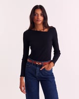 Balzac Paris Black Cepe top, image 1 of 4