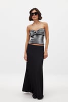 Stripe Twist Detailed Tube Top