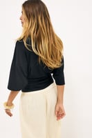Soft Line Funnel Neck Jersey Top