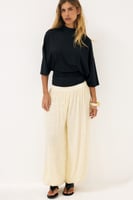 Soft Line Funnel Neck Jersey Top