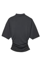 Soft Line Funnel Neck Jersey Top