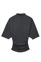 Soft Line Funnel Neck Jersey Top