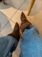 Bershka Verstellbare Slouchy-Fit-Stiefeletten mit Absatz, image 8 of 9
