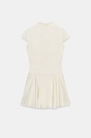 MINIKLEID AUS SATIN-JACQUARD MIT KNÖPFEN