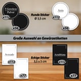 Gewürzetiketten selbstklebend