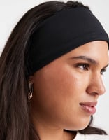 ASOS DESIGN – Superweiches Jersey-Stirnband in Schwarz