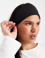 ASOS DESIGN – Superweiches Jersey-Stirnband in Schwarz
