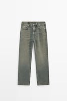 Massimo Dutti Straight-Fit-Jeans mit hohem Bund, Bild 1 von 4
