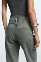 Massimo Dutti Straight-Fit-Jeans mit hohem Bund, Bild 4 von 4