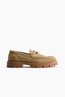 H&M Chunky Loafer aus Velours-Spaltleder - Beige - Ladies
