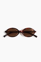 H&M Ovale Sonnenbrille - Braun/Schildpattmuster, image 3 of 4