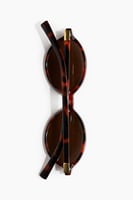 H&M Ovale Sonnenbrille - Braun/Schildpattmuster, image 4 of 4