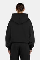 Clarita Logo Oversized Hoodie Washed Black
