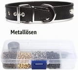 Tnfeeon Eyelets Mini Eyelets Metal Eyelets 2 mm Plated Copper Metal Eyelets Kit Shoelaces Eyelets Set | Repair shoes and bags, hole tool for precise hammering, rust-proof and dimensionally stable, 4 colours